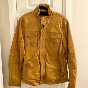 Brand New Tan Genuine leather mens jacket from Danier Leather NEVER WORN